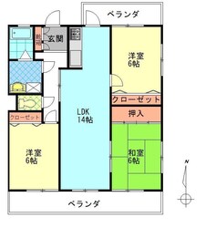 サザンブライト羽田の物件間取画像